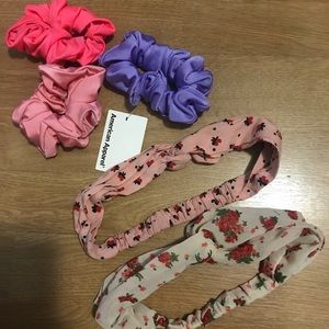 Hair accessories from American apparel and f21